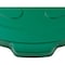 Global Industrial Flat Lid, Green, Plastic 240465GN - alternate 2